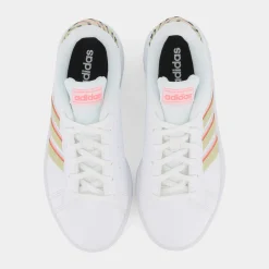 ADIDAS Sportive^Gw1067 Grand Court Base Ftwr White/Sandy Beige Met/Acid Red - Sportive Bianco