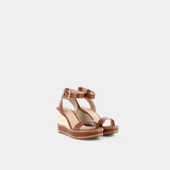 LAUREN RALPH LAUREN Sandali^802884124 Hilarie Cuoio - Sandali Marrone