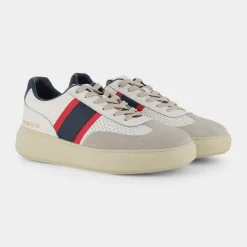 YOUSM Sneakers^Hz-E21U-08 /Beige/Blu/Rosso - Sneakers Bianco