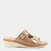 DUNE VERDI Sandali^Ib-E23D-02 - Camel/Oro - Sandali Beige