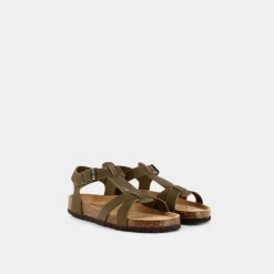 DUNE VERDI Sandali^Ib-E23D-06 Kaki - Sandali Verde