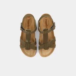 DUNE VERDI Sandali^Ib-E23D-06 Kaki - Sandali Verde