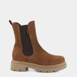 NERO GIARDINI Tronchetti^I114320D Camel - Tronchetti Marrone