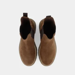 NERO GIARDINI Tronchetti^I114320D Camel - Tronchetti Marrone