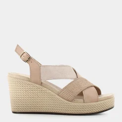 ESSEM Sandali^Im-E23D-14 - Castoro - Sandali Beige