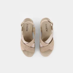 ESSEM Sandali^Im-E23D-14 - Castoro - Sandali Beige