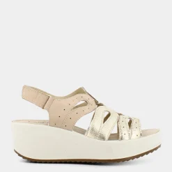ESSEM Sandali^Im-E22D-08 - Platino - Sandali Beige