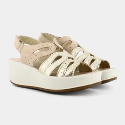 ESSEM Sandali^Im-E22D-08 - Platino - Sandali Beige