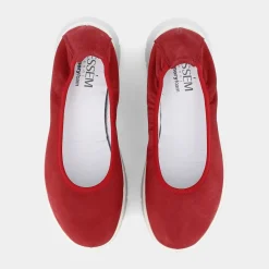 ESSEM Mocassini^Im-E21D-01 Ballerina Rosso