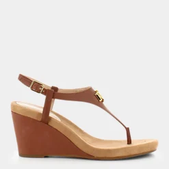 LAUREN RALPH LAUREN Sandali^802784574 Jeannie Cuoio - Sandali Marrone