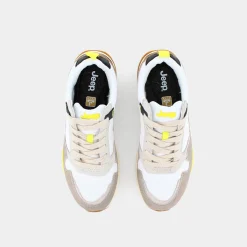 JEEP Sneakers^Jm31070A Ontario Scrambler Off White - Sneakers Bianco