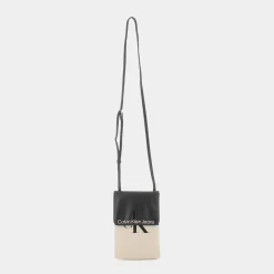 CALVIN KLEIN JEANS Piccola Pelletteria^K60K609819-01R Sculpted Bianco Piccola Pelletteria Nero