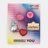 JIBBITZ Ciabatte^3321 Lights Up Pink Girly Girl Assortiti - Per Crocs Fantasia