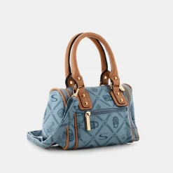 SHEEN Borse^Lj-E23-020 - Celeste-Crema - Borse Azzurro
