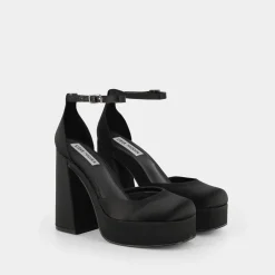 STEVE MADDEN Decollete^Londyn - Black Satin - Decollete Nero