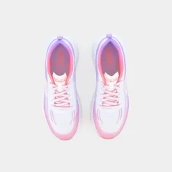 SKECHERS Sportive^128563 Max Cushioning Elite White Textile/Lavender Trim - Sportive Bianco