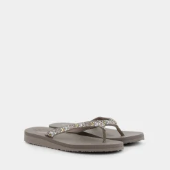 SKECHERS Infradito^119283 Meditat Taupe - Infradito Beige