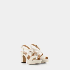 SHEEN Sandali^Me-E23D-07 Beige - Sandali Bianco