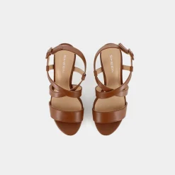 SHEEN Sandali^Me-E23D-07 Cuoio - Sandali Marrone