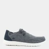 SKECHERS Stringate^66387 Melson - Raymon E Canvas - Mocassini Blu