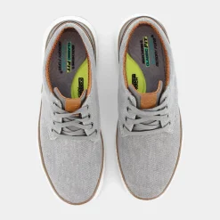 SKECHERS Stringate^65981 Moreno - Ederson Taupe Canvas - Stringate Beige