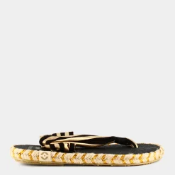 NALHO Sandali^Na0002 Ganika Black/Gold - Sandali Nero