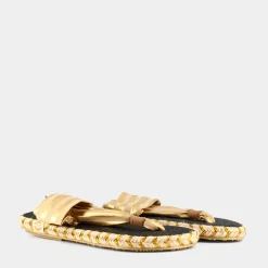 NALHO Sandali^Na0002 Ganika /Gold - Sandali Beige