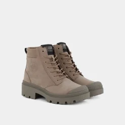 PALLADIUM Scarponcini^Pas97985-264-M Pallabase Hi Cuff Dune - Scarponcini Beige