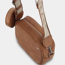 PEPE JEANS Tracolle^Pl031298 Bassy Cuoio - Tracolle Marrone