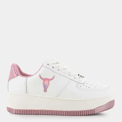WINDSOR SMITH Sneakers^Recharge - White/Pink Holo - Sneakers Bianco