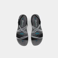 SKECHERS Sandali^163112 Reggae Slim Sandali Nero