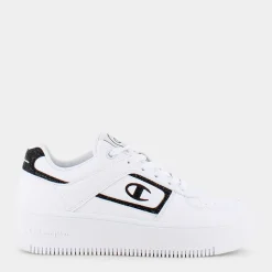 CHAMPION Sportive^S11576 Foul Play Platform Wht/Blk - Sportive Bianco
