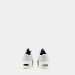 SUPERGA Sportive^S5111Sw 2631 Stripe Platform Grey Lilla - Sportive Azzurro