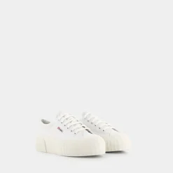 SUPERGA Sportive^S5111Sw 2631 Stripe Platform White Avorio - Sportive Bianco