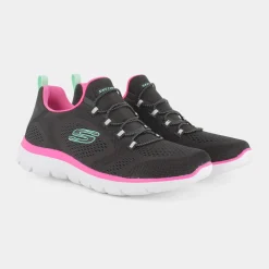 SKECHERS Sportive^149523 Summits Black Mesh/Hot Pink - Sportive Nero