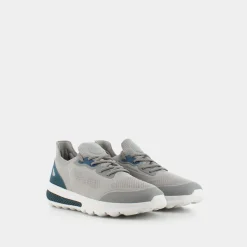 GEOX Sneakers^U35Baa0006Kc1010 Spherica Actif Grigio - Sneakers Argento