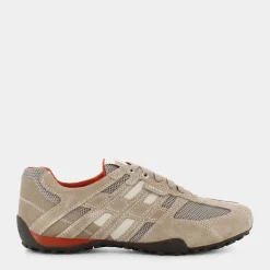 GEOX Sneakers^U4207K02214C0845 Snake /Dk Orange - Sneakers Beige
