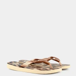 HAVAIANAS Infradito^413292W Top Animals Sand/Grey/Rose/Rose - Infradito Beige