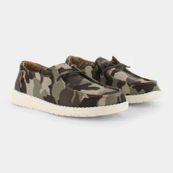 HEY DUDE Mocassini^121417003 Wendy Chambray Camouflage - Mocassini Verde
