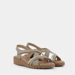 COMODIA Sandali^Wr-E24D-09 - Sabbia/Oro - Sandali Beige