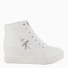 CALVIN KLEIN JEANS Sneakers^Yw0Yw007710Lb Joanna 3L *I White/Silver - Sneakers Bianco